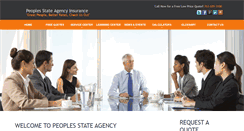 Desktop Screenshot of peoplesstateagency.com